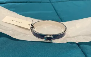 Coach signature logo hinged bangle bracelet NWT thumbnail 1