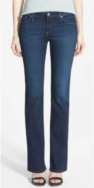 Women's Adriano Goldschmied The Angelina Petite Boot Cut Denim Jeans Size 32R thumbnail 1