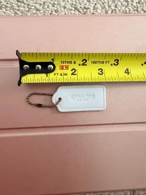 Coach New York White Foam Hang Tag Bag Charm Replacement thumbnail 5