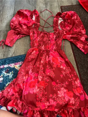 For Love and Lemons Alia Mini Dress in Red size XS thumbnail 16