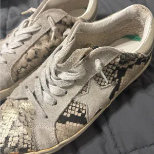 Steve Madden Beige and Black Snake Print Star Sneakers thumbnail 2