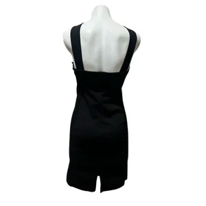 Zara Women's Black Bodycon Knee Length Dress Size M Sleeveless thumbnail 8