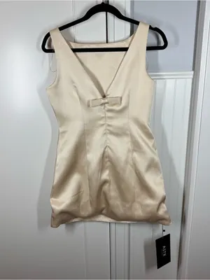 ASTR The Label Alisanne Satin Mini Dress size small bridal wedding‎ rehearsal thumbnail 4