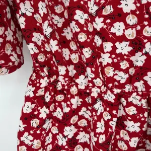 Beachsissi Floral Mini Dress Womens Small Red Cottagecore Boho Romantic Feminine thumbnail 4
