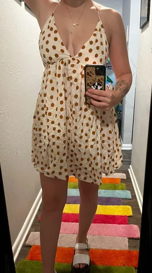 ZARA Polka Dot Dress thumbnail 1