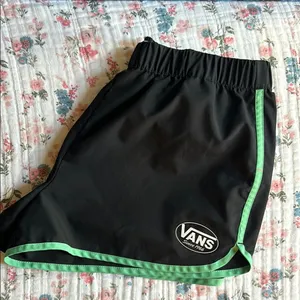 Vans Navy with Green Piping Athletic Shorts Size M thumbnail 9