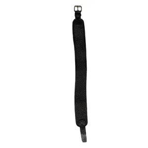 Motif 56 Belt Womens Small Black Leather Textured Wide Buckle Handmade Morocco thumbnail 5