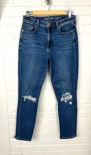 American Eagle Distressed Mom Jeans Size 4 thumbnail 1