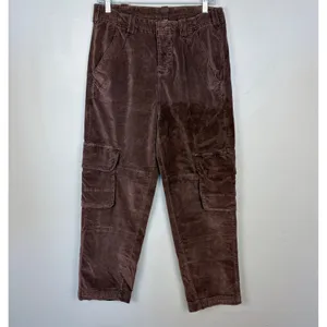 Free People Hard Crushin' Plush Cargo Pants Chocolate Merlot Utility Gorpcore 6 thumbnail 3