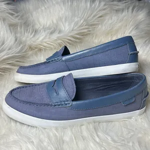 Cole Haan Penny Loafers Women's Size 8.5 B Nantucket Loafer Blue Crocodile thumbnail 3