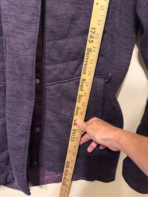 The North Face Women's Purple Quilted Hooded Jacket L thumbnail 9
