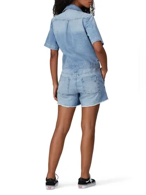 DL 1961 Denim Hannah Romper Utility Jumpsuit Size Small thumbnail 2