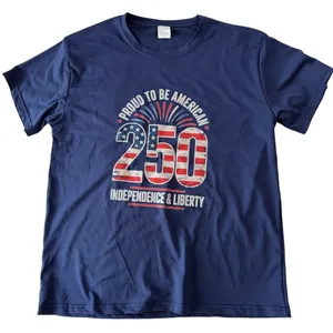 Women's Large 250 Anniversary Patriot Navy Tee #260301 thumbnail 1