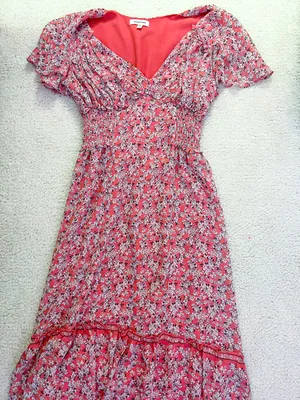 Max Studio Pink Floral Maxi Dress thumbnail 1
