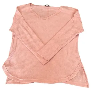Vintage America szM 3/4 sleeve thermal hem is round in front square in back GUC thumbnail 1