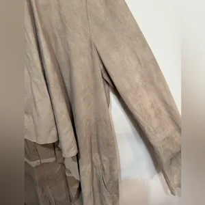 GERARD DAREL GOAT Suede Jacket‎ Longline Coat 38 thumbnail 5