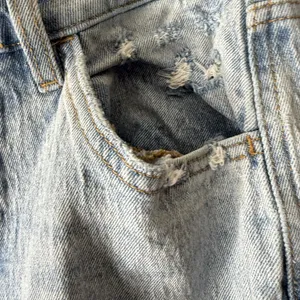 Vervet blue women’s jeans distressed straight 27 thumbnail 6