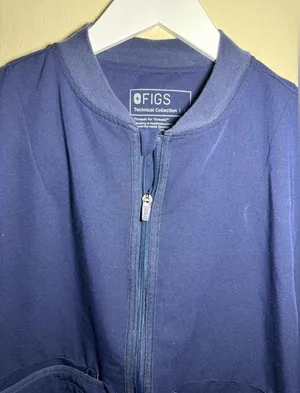 FIGS Bellery Scrub Jacket for Women — 7 Pockets, Bomber-Inspired Fit size Large thumbnail 2