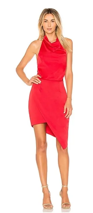 Elliatt x Revolve Camo Dress in Red Small thumbnail 1