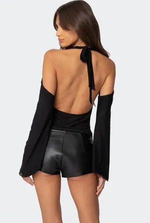 Edikted Black long sleeve top thumbnail 2