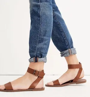 Madewell The Boardwalk Ankle-Strap Sandal English Saddle Brown Leather Size 7.5 thumbnail 16