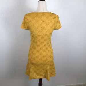 Intimately Free People‎ Daisy Godot square neck stretch lace skater dress M thumbnail 6