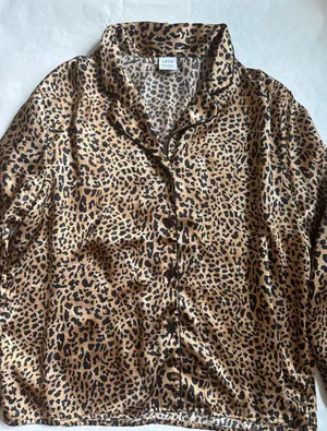 Apt. 9 Blouse Button-Up Leopard thumbnail 1
