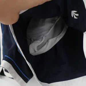 Old Navy Women's Navy Blue White Contrast Trim Dolphin Running Shorts Large thumbnail 4