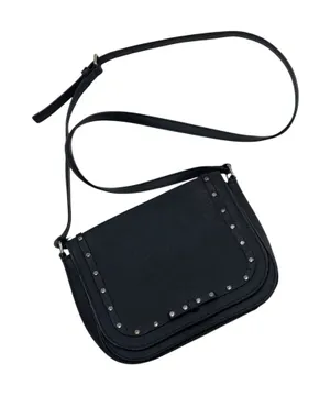 Kate Spade Black Saffiano Leather Rhinestone Embellished Small Crossbody Bag thumbnail 1