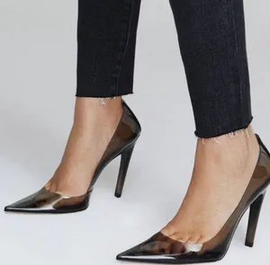 NEW Good American cinderella Pump In Light Smoke Size 9.5 thumbnail 1