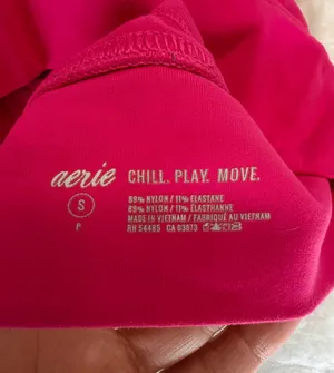 aerie Wireless Sports Bralette in Hot Pink thumbnail 3