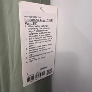 NWT lululemon Align High-Rise Pant 25” size 6 Desert Green Authentic thumbnail 6