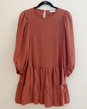 Vestique | Long Sleeve Tiered Dress thumbnail 1