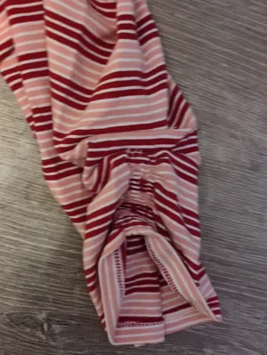 Matilda Jane Red Pink Striped Midi Dress Size XXL thumbnail 3