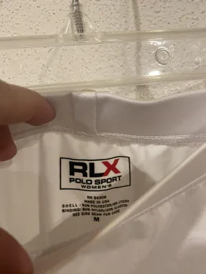 RLX Polo Sport Skirt Womens Medium White Solid Athletic Tennis Wrap Trim Stretch thumbnail 2