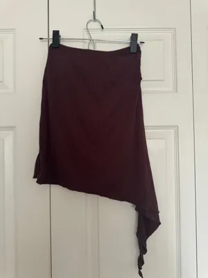 ORPHE nwt brown asymmetric knee length skirt thumbnail 7