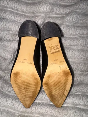 Marc Fisher Zala Black Suede Block Heel Pumps Size 6.5 thumbnail 9