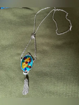 Celebrity Multicolor Glass Pendant Tassel Necklace - Women Jewelry thumbnail 3