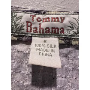 Tommy Bahama 100% Silk Tropical Pineapple Mini‎ Dress Y2K Resort Size 6 thumbnail 3