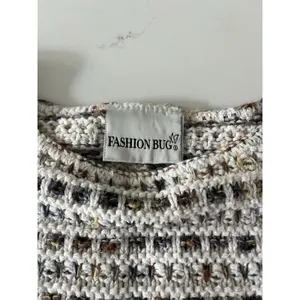 Women’s Long Sleeve Sweater, Vintage Fashion Bug 100% Cotton Medium thumbnail 4