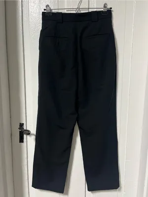& Other Stories Los Angeles Atelier Wool Blend Pleated Trousers Black US 6 thumbnail 2