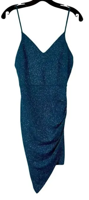 New! NWT Windsor Glimmer Girl Glitter Knit Mini Dress Medium thumbnail 1