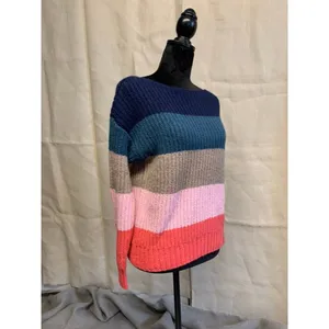 NWT Old Navy Sweater XS Stripes Blue Pink Orange thumbnail 3