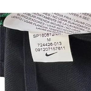 Nike Dri Fit Training Running Shorts Black Neon Green Logo Women’s‎ Size Medium‌ thumbnail 5