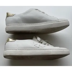 KATE SPADE Angelise White Gold Leather Lace Up Low Top Sneakers Size 8B thumbnail 9