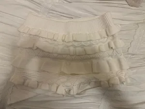 Edikted lace ruffle shorts thumbnail 1