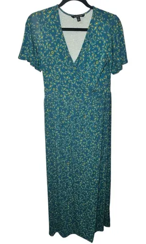 41‎ Hawthorn Maxi Floral Bohemian Short Sleeve V Neck Empire Waist Size Medium thumbnail 1