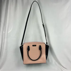 Kate Spade Jeanne Medium Leather Satchel Light Pink & Black - New w/o Tags thumbnail 4