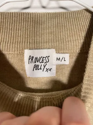 Princess Polly Womens Beige Fitted Wool Blend Sweater Medium/Large thumbnail 2
