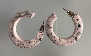 Trendy Circle Hoop Earrings Gold thumbnail 1